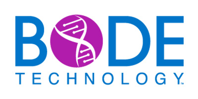 Bode Technology logo with DNA helix