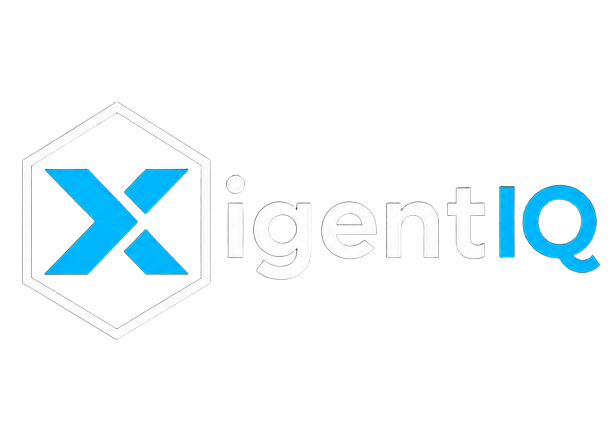 XigentIQ logo with blue X in hexagon