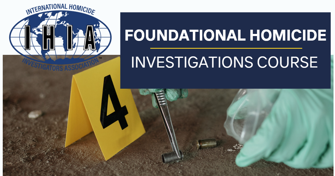 Gloved investigator collecting bullet casing near marker