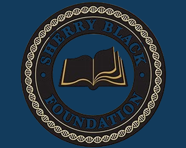 Sherry Black Foundation logo with open book